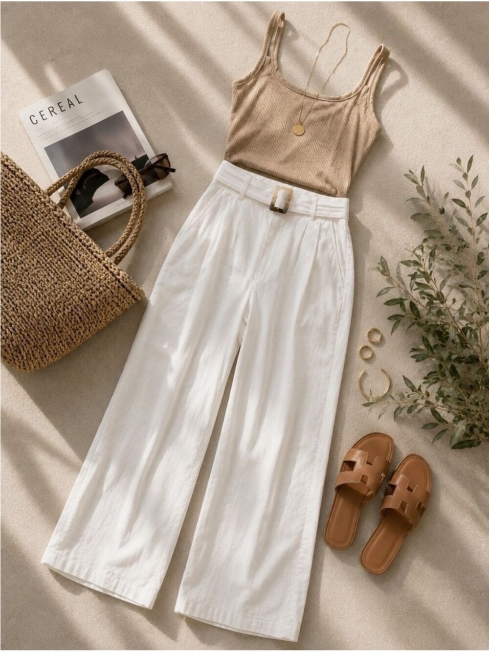 Dex Wide Leg Tencil Trousers